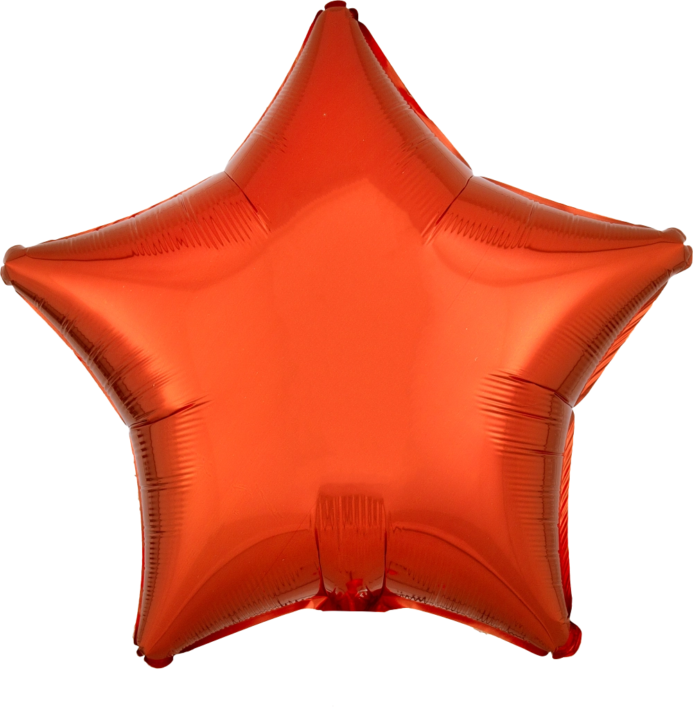 Orange Star Balloon (18 Inch)