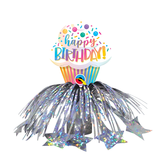 Silver Classic Birthday Mini Table Centerpiece