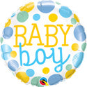 Baby Dots Pink or Blue Balloon (18 Inch)