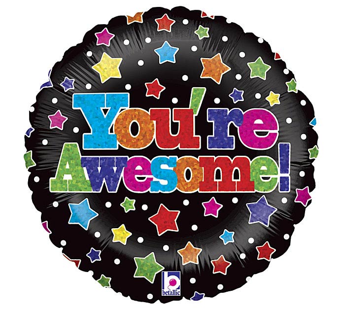 You’re Awesome Stars Balloons (18 Inch)