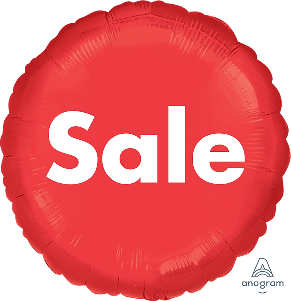 Red Generic Sale Announcement Foil Balloon