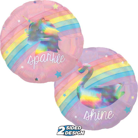 Unicorn and Swan Magical Foil Balloon