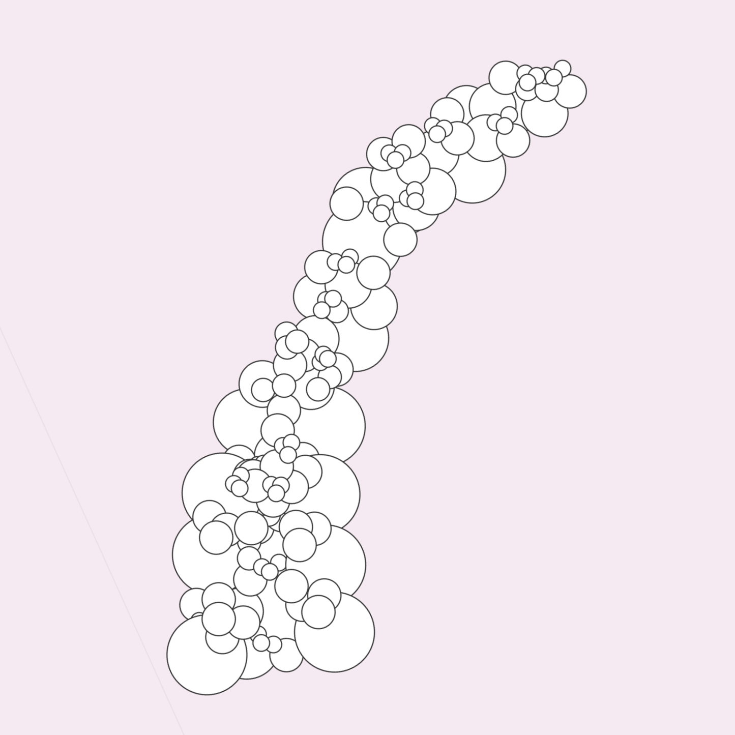 Custom 10 Foot Organic Balloon Demi Arch