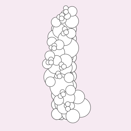 Custom 5 Foot Organic Balloon Column