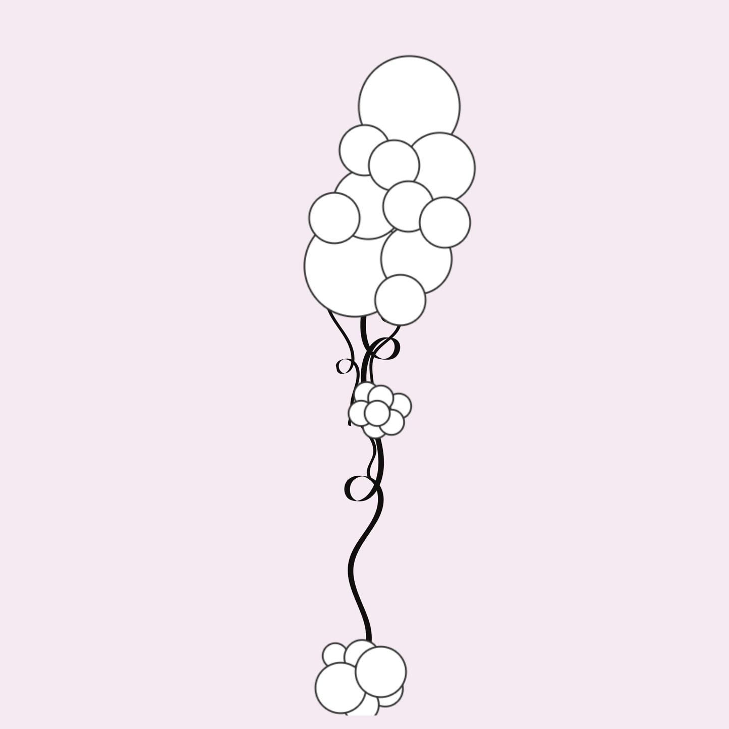 Custom Medium Organic Latex Balloon Bouquets