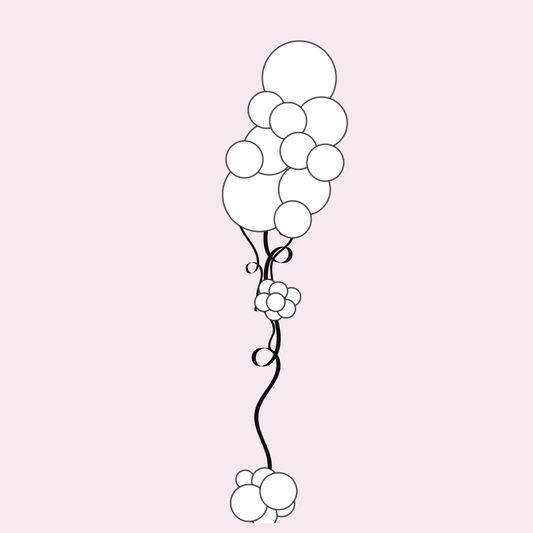 Custom Medium Organic Latex Balloon Bouquets