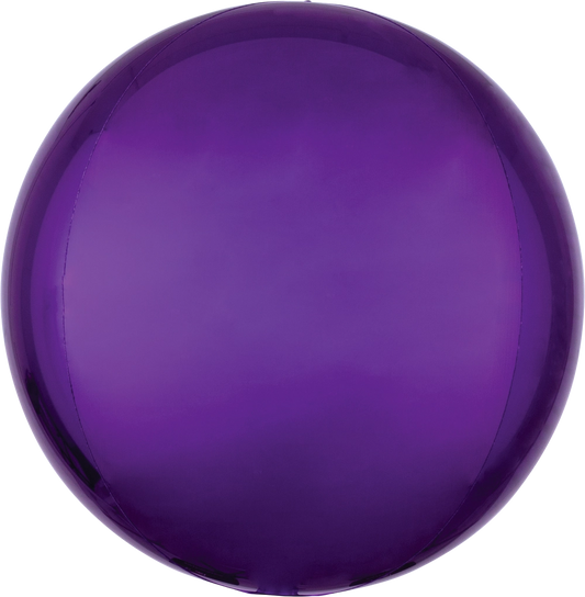 Purple Solid Orbz Balloon (15 Inch)