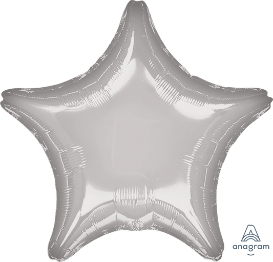 Silver Star Balloon (18 Inch)