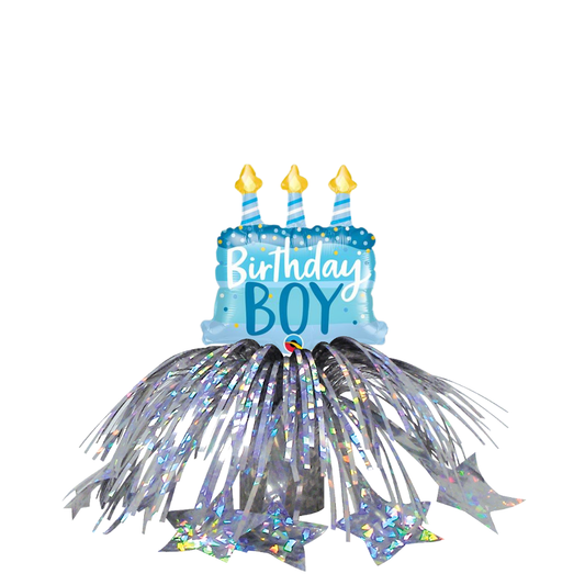 Birthday Boy Cake Mini Table Centerpiece