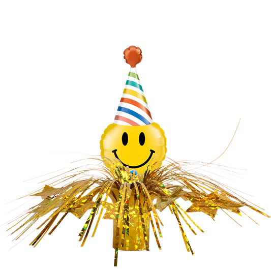 Smiley Birthday Hat Mini Table Centerpiece