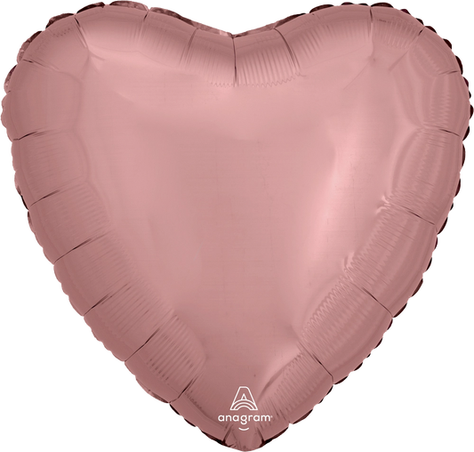 Rose Gold Solid Jumbo Foil Heart Balloon (36 Inch)