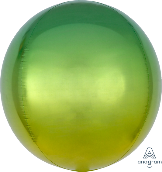 Yellow-Green Ombre Orbz Balloon (16 Inch)