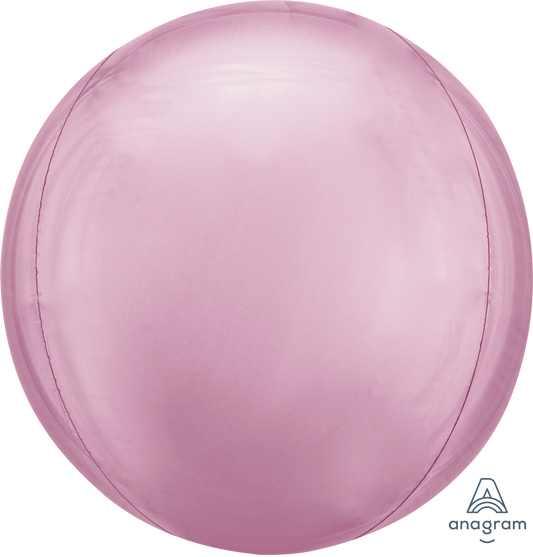 Jumbo Pastel Pink Solid Orbz 21" Foil Balloon
