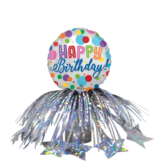 Silver Classic Birthday Mini Table Centerpiece