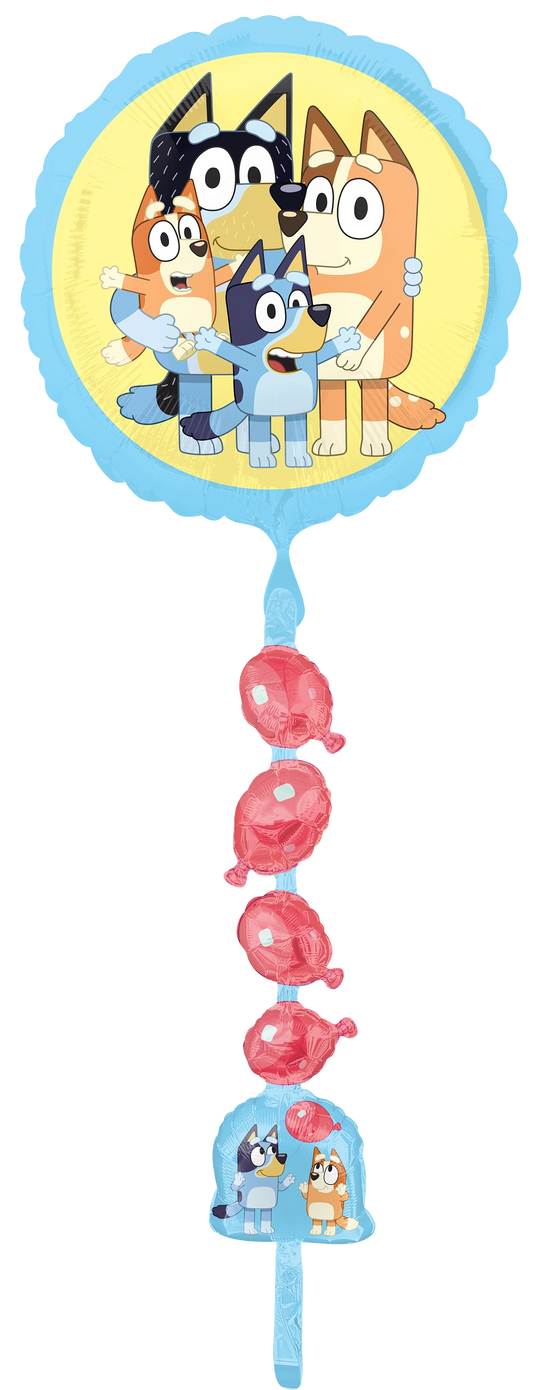 Bluey Family Tails Airwalker Balloon (63 Inch)