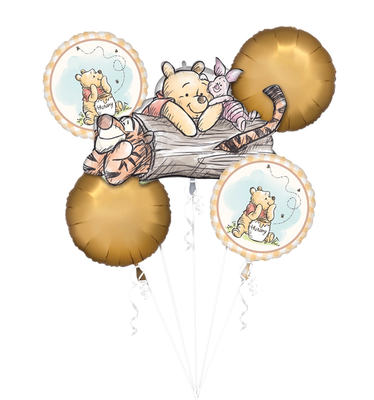 Winnie the Pooh Bear Bouquet Kit