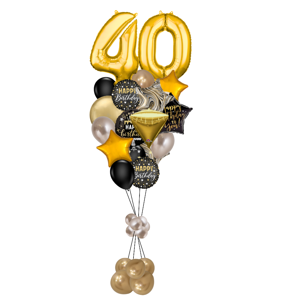 40th Birthday Elegant Age Designer's Choice Bouquet