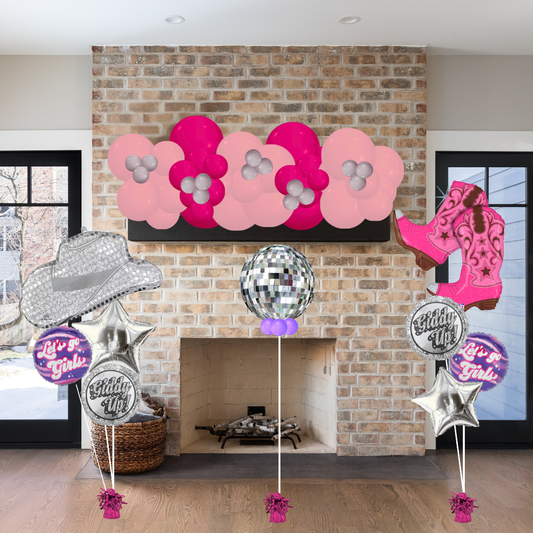 Disco Cowgirl Balloon Decor Package