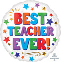 Best Teacher Ever! 18" Foil Balloon