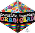 Angles Congratulations Grad Stars 21" Foil Balloon (D)
