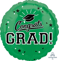 Congrats Grad! (Color Options) 18" Foil Balloon
